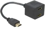 Delock Video- / Audio-Adapter HDMI 19-polig M W 20 cm