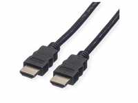 ROLINE HDMI High Speed Kabel mit Ethernet, schwarz, 2 m
