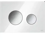 TECEloop WC-Bet&auml;tigungsplatte f. 2-Mengentechn. Gl we T. vc gl&auml;nzend
