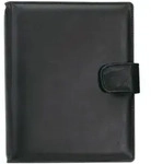 Systemplaner A5 Office, Nappaleder, schwarz, mit Magnetverschluss