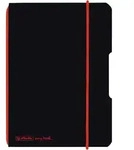 herlitz Notizheft my.book flex PP A6 40 Blatt kariert schwarz