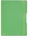 herlitz Notizheft flex PP, liniert + kariert (je 40 Blatt), Papier 80g, hellgr&uuml;n,