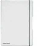 herlitz Notizheft flex PP, liniert + kariert (je 40 Blatt), Papier 80g, farblos,