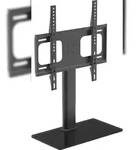 Ebuy24 B-TTS 400 Fernsehtisch mit Glasfuss Schwarz.
