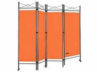 Casaria Paravent Raumteiler Sichtschutz Verstellbar 180x163cm Orange