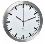 TFA-Dostmann Analoge Funk-Wanduhr mit Aluminium-Rahmen