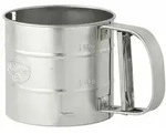 Dr. Oetker Kitchen Tools Classic Einhand-Mehlsieb Metall, Mehl Sieb, Seiher,