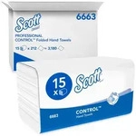 Scott&reg; Scott Control 100% Recycelt Papierhandt&uuml;cher M-falz Wei&szlig; 1-lagig 6663 15