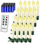 MONZANA&reg; 20x LED Weihnachtsbaumkerzen Kabellos Fernbedienung Warmwei&szlig;