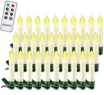 MONZANA&reg; 30x LED Weihnachtsbaumkerzen Kabellos Fernbedienung Warmwei&szlig;