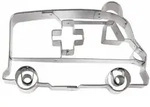 St&auml;dter Pr&auml;ge-Ausstecher Krankenwagen, Ausstechform, Pl&auml;tzchenform, Keks,