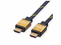 ROLINE GOLD HDMI High Speed Kabel mit Ethernet, 1 m