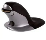 Fellowes Maus Penguin kabellos Gr&ouml;&szlig;e S beidh&auml;ndig vertikal schwarz/silber