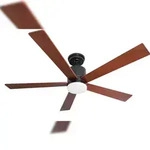 Pepeo Energiespar Deckenventilator Tibu Schwarz 132 mit LED 132