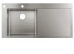 hansgrohe Einbausp&uuml;le 450 mit Abtropffl&auml;che rechts,S718-F450 edelstahl