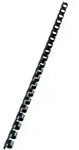 GBC Kunststoff Plastikbinder&uuml;cken Schwarz 10 mm 45 Blatt DIN A4 100 St&uuml;ck