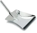 Kehrschaufel Edelstahl rostfrei mit Lippe 24 cm