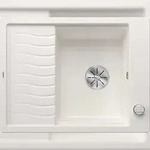BLANCO GmbH + Co KG BLANCO ELON 45 S Einbausp&uuml;le SILGRANIT wei&szlig; ab 45 cm Excenter