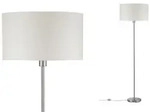 Paulmann Stehleuchte Tessa E27 max. 60W Creme Eisen geb&uuml;rstet Metall Stoff 70922