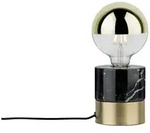 Paulmann Neordic Tischleuchte Vala E27 max. 20W Messing geb&uuml;rstet Marmor Metall