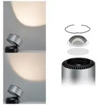 Paulmann LED Tischleuchte Aldan 2700K 200lm 3,5W Schwarz#Alu geb&uuml;rstet 79718