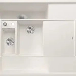 BLANCO GmbH + Co KG BLANCO AXIA III 6 S-F fl&auml;chenb&uuml;ndige Sp&uuml;le SILGRANIT Wei&szlig;