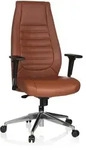 B&uuml;rostuhl / Chefsessel VITORO Kunstleder braun hjh OFFICE