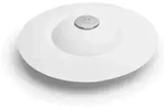 Umbra Flex Badewannenst&ouml;psel und Haarsieb, Abflusssieb, Silikon, Wei&szlig;, &Oslash; 9 cm,