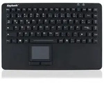 KeySonic KSK-5230 IN Industrie Tastatur mit Touchpad, schwarz, wasserdicht IP68