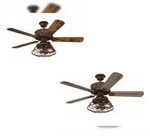 Westinghouse Deckenventilator Barnett Braun 122 cm mit LED Leuchte 122