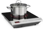 Klarstein MisterCook Kochplatte Infrarot 2000W 90-650&deg;C Abschalttimer Silber