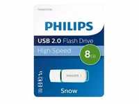 Philips FM08FD70B USB-Stick 8 GB USB Typ-A 2.0 Türkis, Weiß
