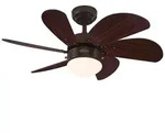 Westinghouse Deckenventilator Turbo Swirl Espresso 76 cm mit Licht 76