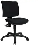 B&uuml;rodrehstuhl U50 schwarz ohne Armlehnen