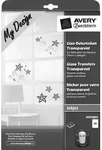 Avery Zweckform Glas-Dekofolie 210x297 mm 4 Blatt