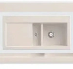 Villeroy & Boch Villeroy&Boch Sp&uuml;lbecken, K&uuml;chensp&uuml;le Subway 60 Crema 1000x510mm,