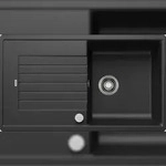 BLANCO GmbH + Co KG BLANCO ZIA 5 S Einbausp&uuml;le SILGRANIT anthrazit ab 50 cm Excenter