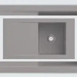 Villeroy & Boch Villeroy&Boch Sp&uuml;lbecken mit Abtropffl&auml;che links, Timeline 50