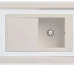 Villeroy & Boch Villeroy&Boch Sp&uuml;lbecken mit Abtropffl&auml;che links, Timeline 50 Crema