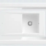 Villeroy & Boch Villeroy&Boch Sp&uuml;lbecken mit Abtropffl&auml;che links, Timeline 50 Wei&szlig;