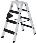 Stufen-Stehleiter beidseitig begehbar mit clip-step relax 2x4 Stufen