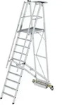 Plattformleiter klappbar mit schmalem Fahrwerk 10 Stufen