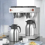 1 x Bartscher Doppel-Kaffeemaschine CONTESSA DUO, aus Chromnickelstahl mit 2
