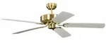 Pepeo Deckenventilator Potkuri Messing seidenmatt / Wei&szlig; 132