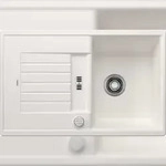 BLANCO GmbH + Co KG BLANCO ZIA 45 S Einbausp&uuml;le SILGRANIT wei&szlig; ab 45 cm Excenter