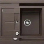 BLANCO GmbH + Co KG BLANCO METRA 45 S Compact Einbausp&uuml;le, SILGRANIT, Cafe,