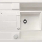 BLANCO GmbH + Co KG BLANCO METRA XL 6 S-F Einbausp&uuml;le SILGRANIT wei&szlig; ab 60 cm