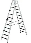 Stufen-Stehleiter beidseitig begehbar mit clip-step 2x12 Stufen