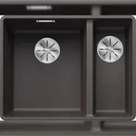 BLANCO GmbH + Co KG BLANCO SUBLINE 340/160-F fl&auml;chenb. Sp&uuml;le SILGRANIT FelsgrauBe.