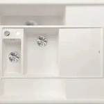 BLANCO GmbH + Co KG BLANCO AXIA III 6 S Einbausp&uuml;le / SILGRANIT / Wei&szlig; / Becken